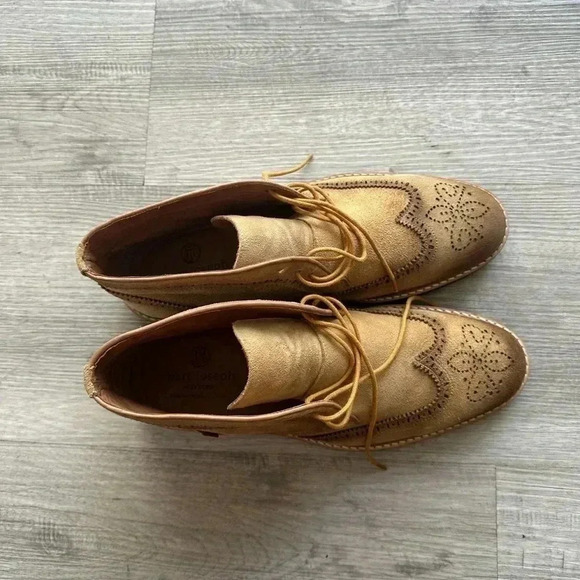 Marc Joseph Mens Vestry St Mustard Suede Ankle Boots Size 10 - Picture 5 of 8